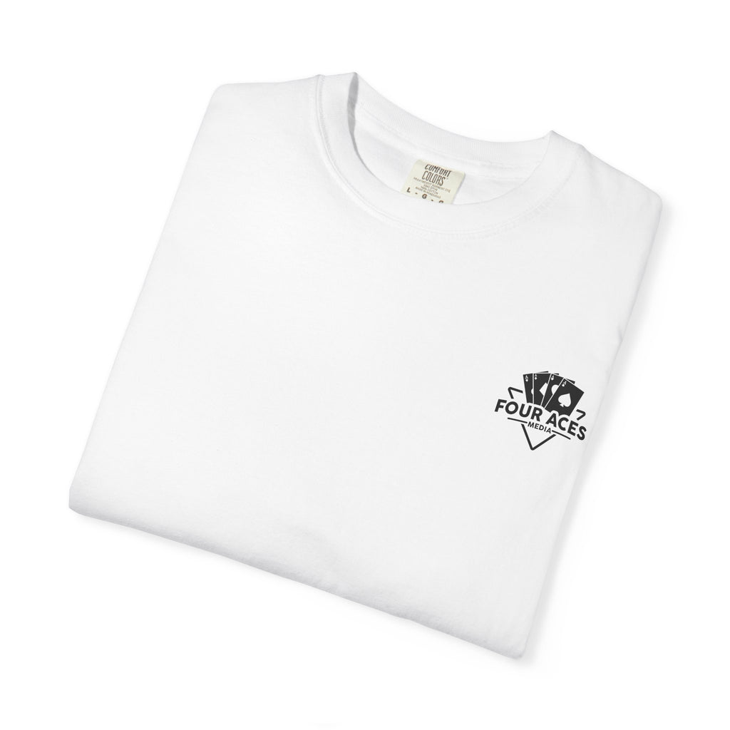 Four aces Media White T-shirt