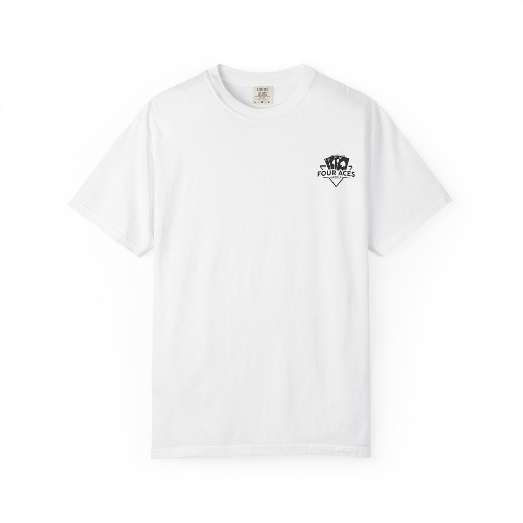 Four aces Media White T-shirt