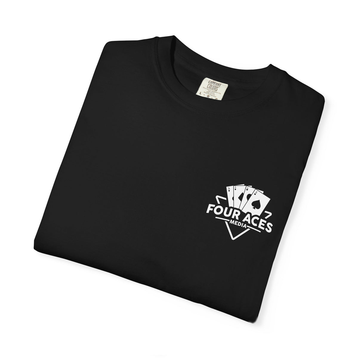 Black Four aces media T-shirt