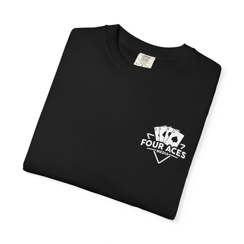 Black Four aces media T-shirt