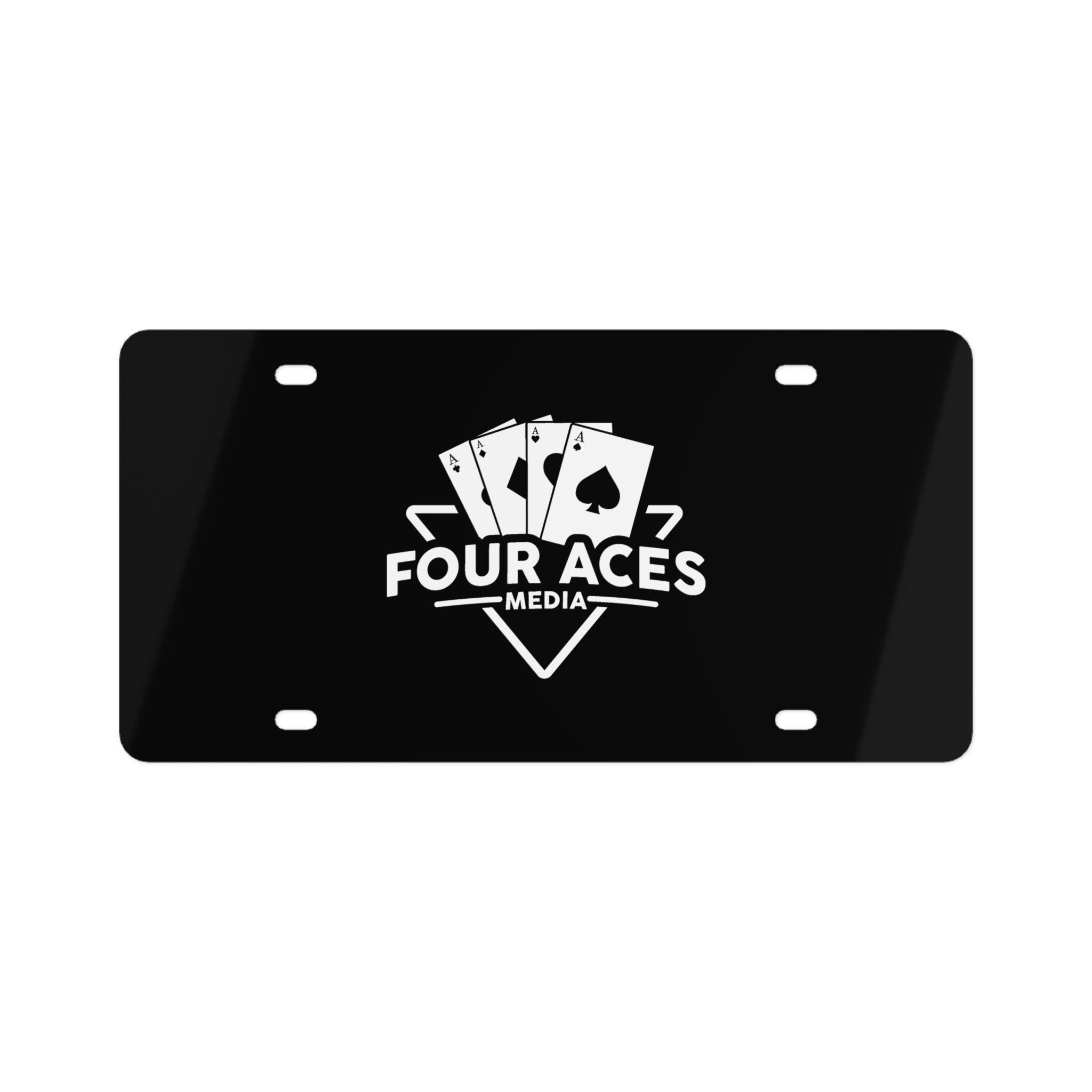Four Aces Media License Plate